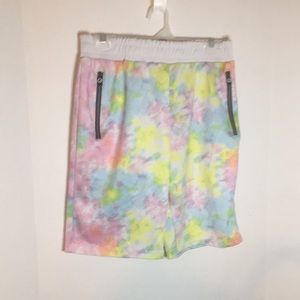 G-NET TYE DYE SHORTS ZIP POCKETS SIZE LARGE